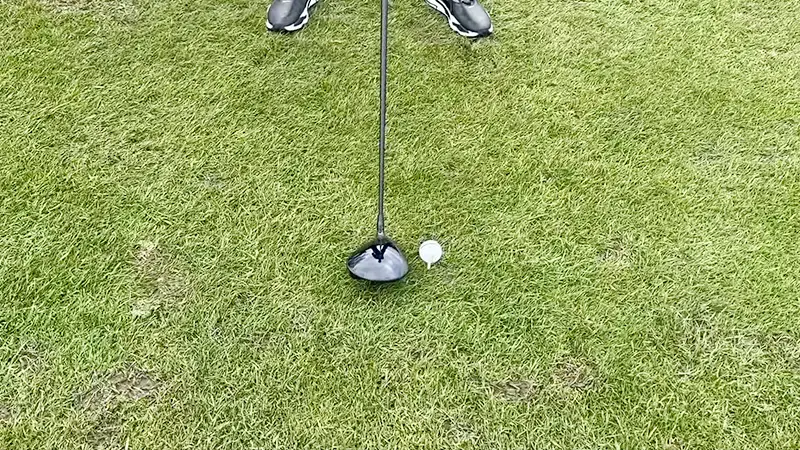 hitting driver low and left