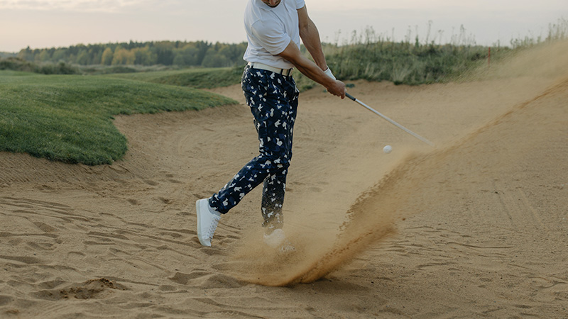 Challenging to Hit the Ball Out of Sand